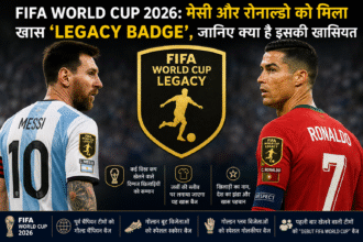 FIFA World Cup Legacy Badge awarded to Lionel Messi and Cristiano Ronaldo during FIFA World Cup 2026